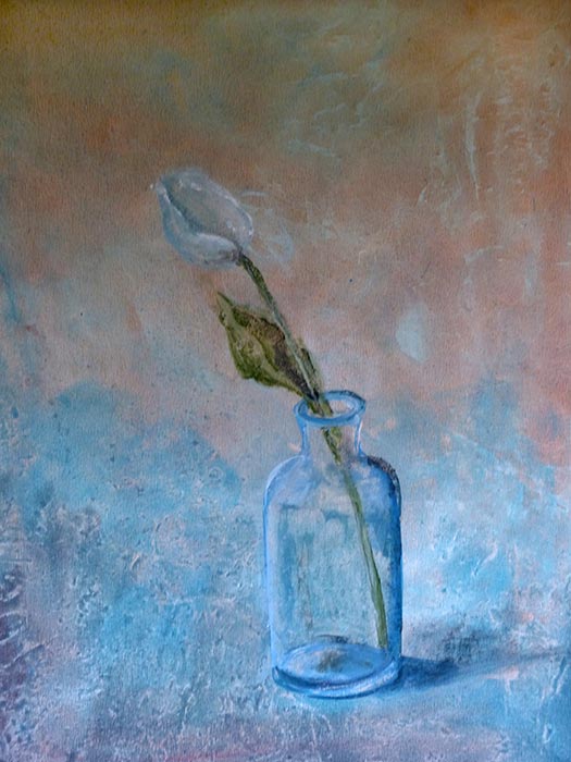 Tulipán Azul (Acrílico) (73x92 cm)